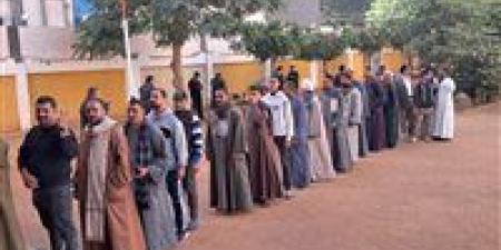 إقبال الناخبين بمدرسة الشهيد مازن بارخيل في سوهاج