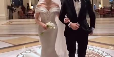 تشبه الأميرات.. لقطات من حفل زفاف دارين حداد على عريس من خارج الوسط الفني