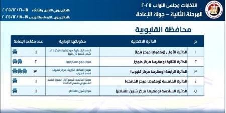 منافسة بين 16 مرشح على 8 مقاعد.. تحيا مصر يرصد جزلة الإعادة في انتخابات النواب بدوائر القليوبية