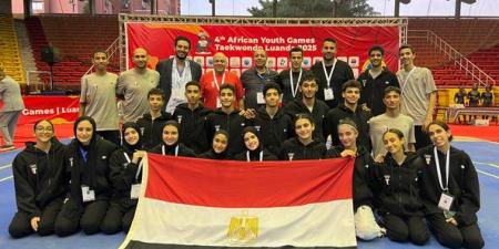 تايكوندو مصر يواصل التألق في اليوم الثاني بدورة الألعاب الإفريقية للشباب