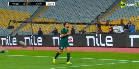 فادى فريد يسجل ثنائية للاتحاد السكندرى فى مرمى الزمالك خلال 5 دقائق