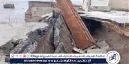 انهيار جسر العريضة الحدودي بين لبنان وسوريا