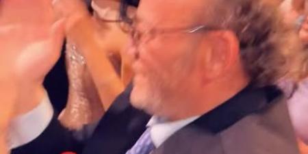 فرحة العيلة.. رقص عمرو أديب وشقيقه عادل في خطوبة ابنه نور| صور