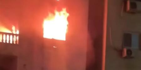 السيطرة على حريق مبنى في حلوان