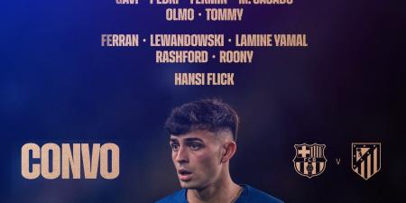 يامال وليفا على رأس قائمة برشلونة لمواجهة أتلتيكو فى القمة الأوروبية