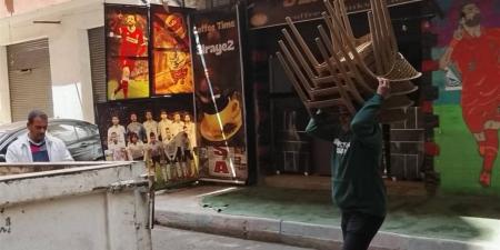 التحفظ على 110 حالة إشغال خلال حملات لإزالة التعديات بحي المنتزه