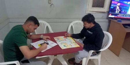 مسابقة رسم حر بمركز شباب قمن العروس في بني سويف