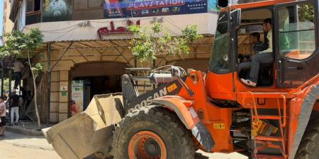 محافظة الجيزة تواصل حملاتها لإزالة التعديات والإشغالات بشارع خاتم المرسلين