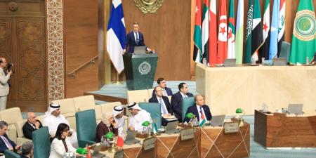 «من الشراكة الاستراتيجية إلى التعاون الاقتصادي».. رسائل هامة من رئيس فنلندا من الجامعة العربية