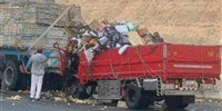 مصرع شخصين في حادث تصادم بطريق الشيخ فضل بصحراوي المنيا الشرقي