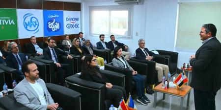 جاكلين عازر تصطحب الاتحاد الأوروبي في جولة لمشروعات التصنيع الغذائي والزراعي