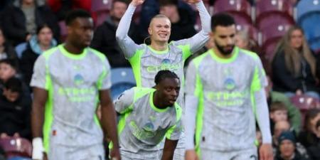 بيرنلي ضد مان سيتي.. الستزينز يتفوق بهدف هالاند في الشوط الأول (فيديو وصور)