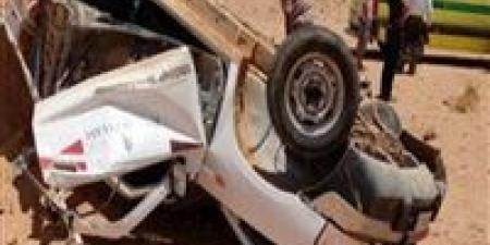 إصابة 15 عاملًا في انقلاب ربع نقل على الدائري الأوسطي بالجيزة