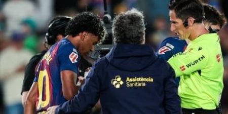 إصابة لامين يامال تقلق برشلونة قبل مراحل الحسم وتهدد مشاركته بكأس العالم