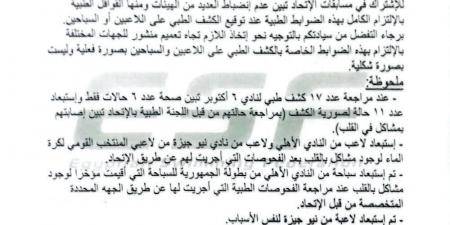 استبعاد لاعبي الأهلي و6 أكتوبر ونيو جيزة بقرار من اتحاد السباحة