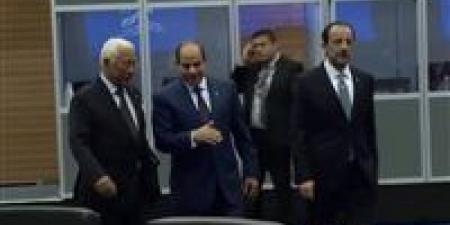 لحظة وصول الرئيس السيسي إلى مقر الاجتماع التشاوري لقادة دول عربية وأوروبية في قبرص