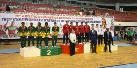 ناشئو الجمباز الفني يواصلون الإنجازات في البطولة الأفريقية بالكاميرون