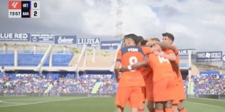 خيتافي ضد برشلونة.. ملخص اهداف ونتيجه مباراة برشلونة وخيتافي في الدوري الإسباني بعد مرور 75 دقيقة