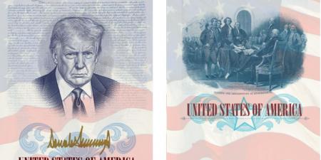 الخارجية الأمريكية تطرح جوازات سفر بصورة ترامب.. ما القصة؟