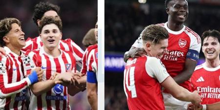 قبل القمة المرتقبة.. مشوار أرسنال وأتلتيكو مدريد في دوري أبطال أوروبا