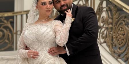 علام وعبد الفتاح ونجوم التحكيم فى حفل زفاف كريمة توفيق السيد نائب رئيس لجنة الحكام الأسبق