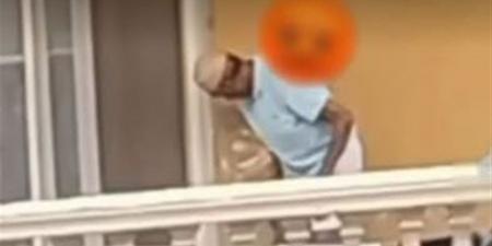 كشف ملابسات فيديو تضرر سيدة من قيام جارها باعتياد تغيير ملابسه بشرفة مسكنه