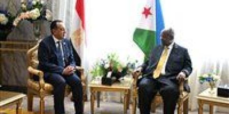 الرئيس الجيبوتي يستقبل الدكتور مصطفى مدبولي رئيس الوزراء