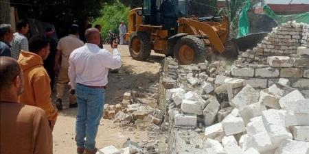 "زراعة بني سويف" تزيل 14 حالة تعد على الأراضي الزراعية بـ3 مراكز