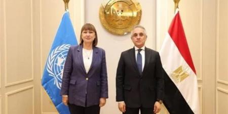 وزير العدل يلتقي منسقة الأمم المتحدة في مصر لبحث تعزيز التعاون المشترك