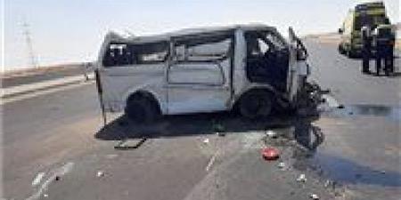 مصرع شخصين وإصابة 4 بينهم طفلان في تصادم مروع بالوادي الجديد
