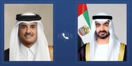 رئيس الإمارات وأمير قطر يبحثان علاقات التعاون والتطورات الإقليمية