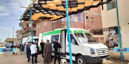1588 خدمة طبية مجانية.. «جايين لأهالينا» تختتم أعمالها بعزبة اسكندر الصغرى بكفر الشيخ