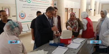 وكيل "صحة كفر الشيخ" يتفقد سير العمل بالمركز الطبي ووحدة محلة مالك بدسوق