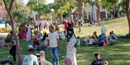 ارتفاع كثافة رواد حدائق القناطر الخيرية للاحتفال باليوم الرابع لـ عيد الأضحى المبارك