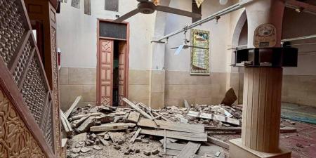 بعد سقوط جزء من سقفه.. إغلاق مسجد السيدة مؤنسة باللاهون حفاظًا على أرواح المصلين