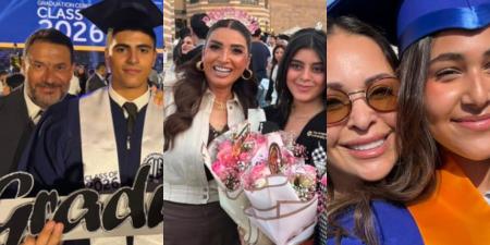 لحظات فخر لا تُنسى.. احتفالات نجوم الفن بتخرج أبنائهم