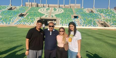 كامل أبو علي يزور ستاد المصري الجديد للوقوف على آخر مستجدات البناء