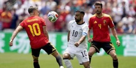 خروج محمد صلاح وزيكو ودخول حمزة عبد الكريم وزيزو أمام بلجيكا فى الدقيقة 77