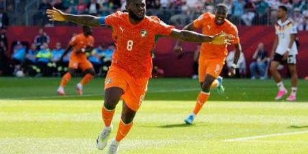 فرانك كيسيه يدخل تاريخ كوت ديفوار بهدف تاريخى أمام ألمانيا فى كأس العالم.. صور