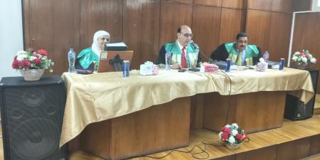 مناقشة رسالة دكتوراه عن أثر علوم الحديث فى مناهج البحث بجامعة عين شمس