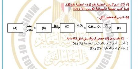 النموذج الاسترشادي للكيمياء 2026.. بوابة طلاب الثانوية العامة للمراجعة النهائية قبل الامتحان
