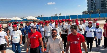 إسلام قرطام يطلق مبادرة "الرياضة أسلوب حياة" بمشاركة 500 مواطن في مهرجان "Egyfit" بالعلمين