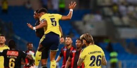 الرياض ضد النصر.. العالمى يتفوق بثنائية العمرى وأنجيلو بالشوط الأول