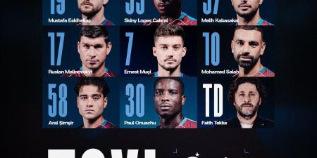 محمد صلاح أساسيا فى مباراة طرابزون سبور ضد إسطنبول باشاك شهير