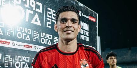 بن شرقي أفضل لاعب في مباراة الأهلي والشرقية إنبي