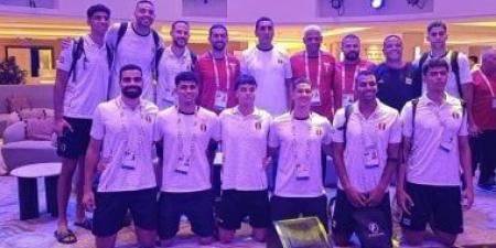 منتخب رجال الطائرة يواجه اليونان فى ألعاب البحر المتوسط