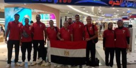 بعثة التجديف تغادر إلى إيطاليا للمشاركة في دورة ألعاب البحر المتوسط