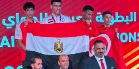 القنصل المصرى فى بنغازى يؤازر منتخب المواى تاى ويشهد مراسم تتويج الأبطال