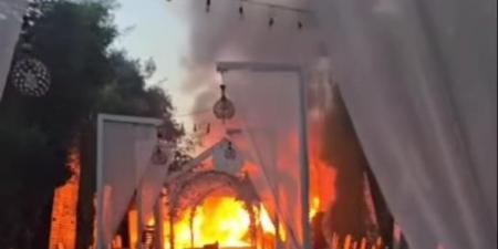 السيطرة على حريق داخل لوكيشن تصوير في أشمون بالمنوفية
