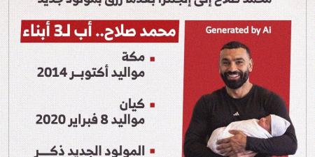 محمد صلاح كابتن منتخب مصر يُرزق بمولود ذكر بموسمه الأول في تركيا.. إنفوجراف